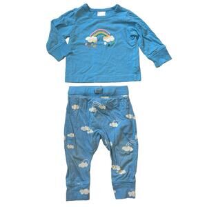 Hanna Andersson 100% Cotton Rainbow Pajamas 75